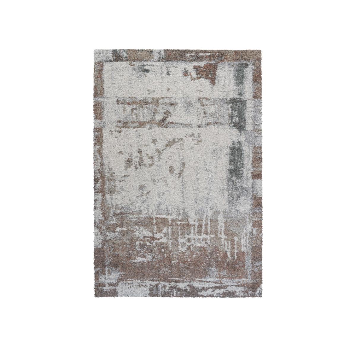 Mastercraft 023-0394/6767 Mehari Heatset Shaggy Rug - Brown/Grey - 133cm x 195cm – image 1