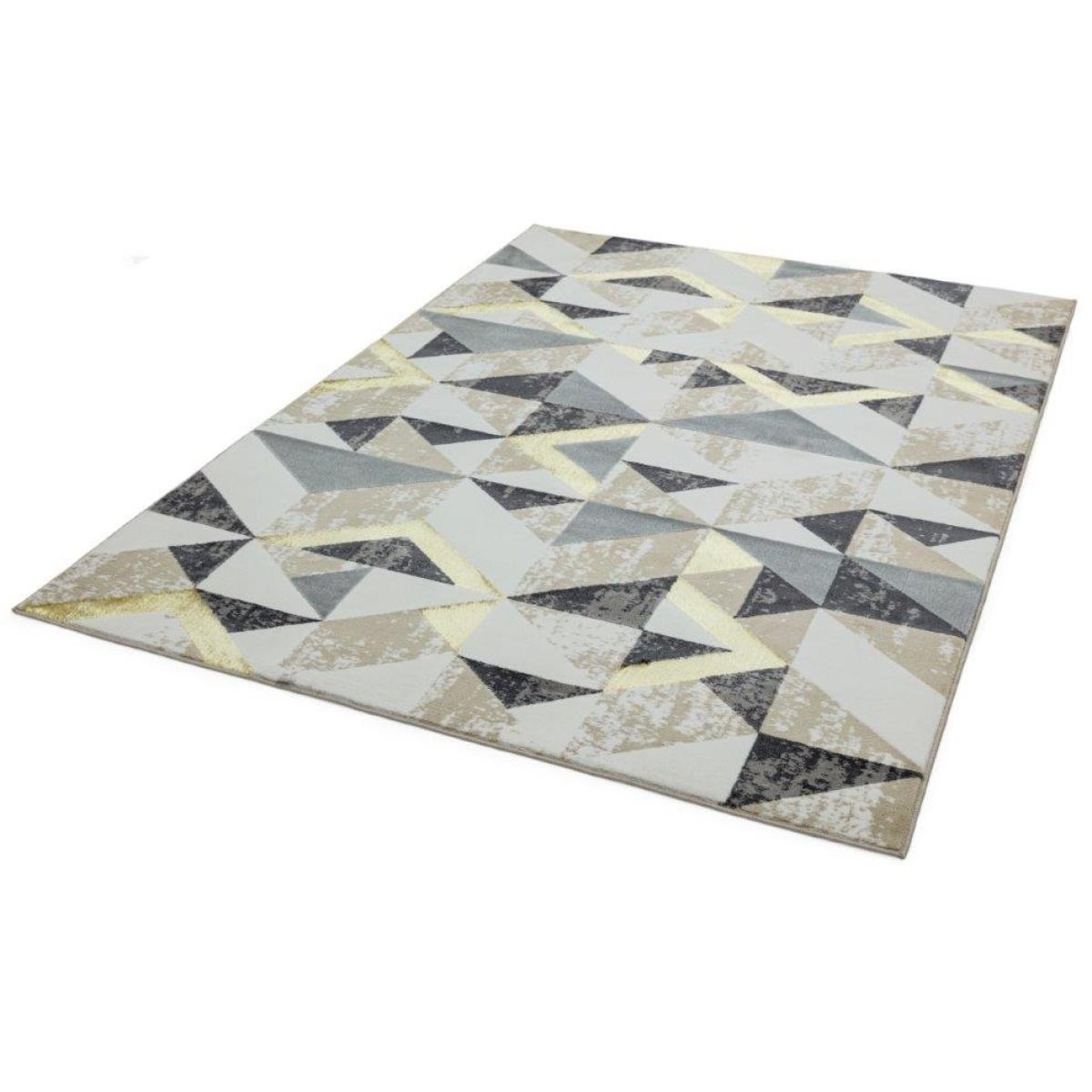 Asiatic Orion Flag OR11 Rug - Grey - 120x170cm, Geometric - Grey/Silver/Black/Yellow – image 6