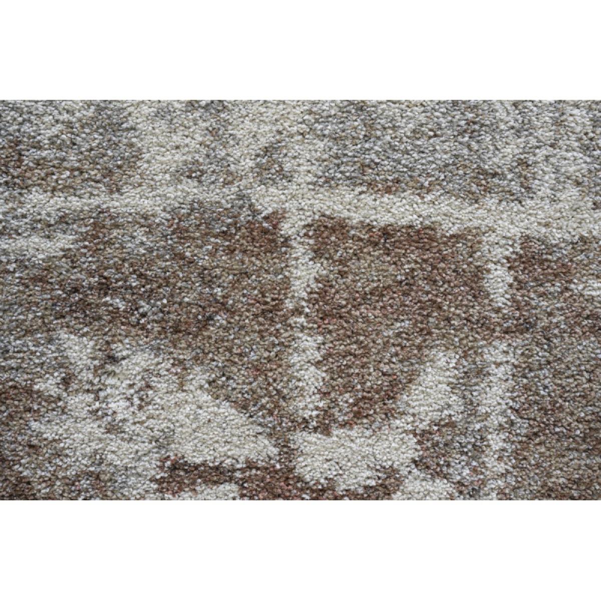 Mastercraft 023-0394/6767 Mehari Heatset Shaggy Rug - Brown/Grey - 160cm x 230cm – image 7