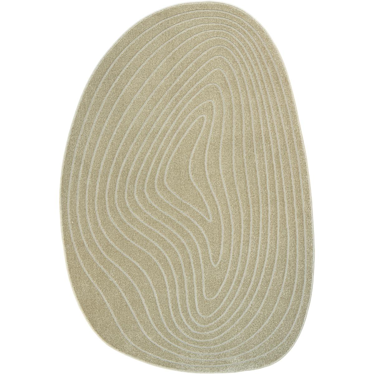 Mastercraft 041-0064/9191 Geo Soft Touch Pebble Rug - Beige - 160cm x 230cm Pebble Shape – image 2