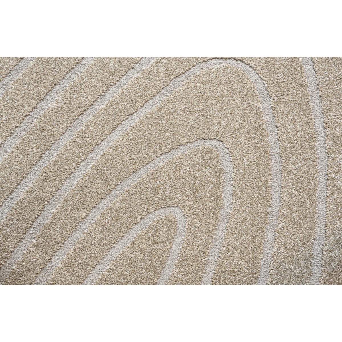 Mastercraft 041-0064/9191 Geo Soft Touch Pebble Rug - Beige - 160cm x 230cm Pebble Shape – image 3