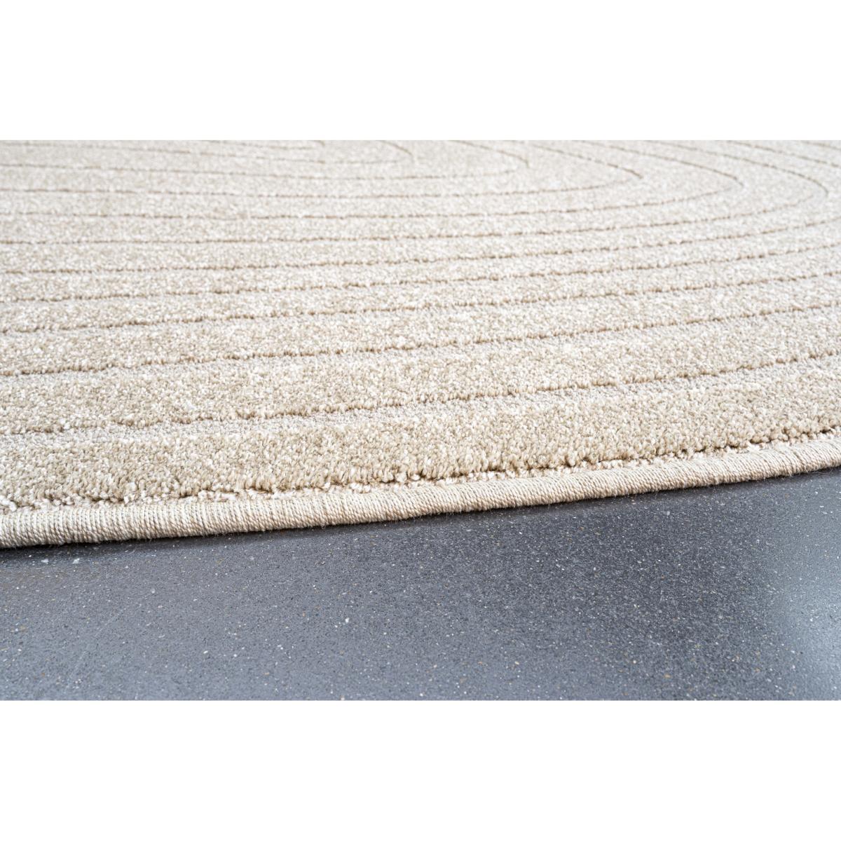 Mastercraft 041-0064/9191 Geo Soft Touch Pebble Rug - Beige - 160cm x 230cm Pebble Shape – image 5