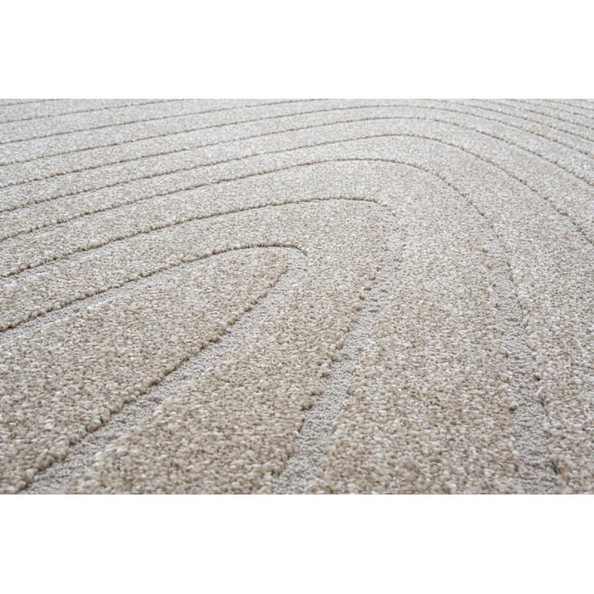 Mastercraft 041-0064/9191 Geo Soft Touch Pebble Rug - Beige - 160cm x 230cm Pebble Shape – image 9