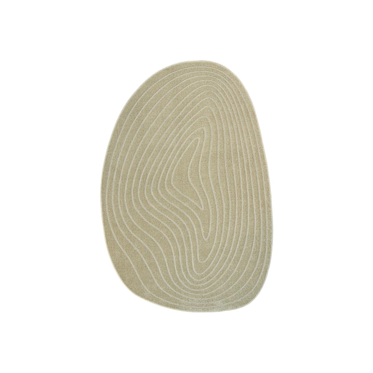 Mastercraft 041-0064/9191 Geo Soft Touch Pebble Rug - Beige - 160cm x 230cm Pebble Shape – image 1