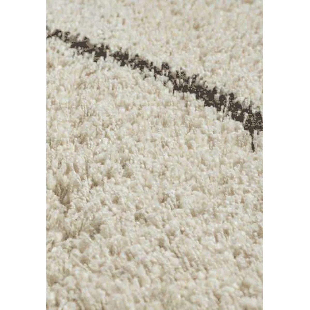 Mastercraft Twilight 039-0004/6933 Shaggy Fringed Rug - Cream/Black - 120cm x 170cm – image 3
