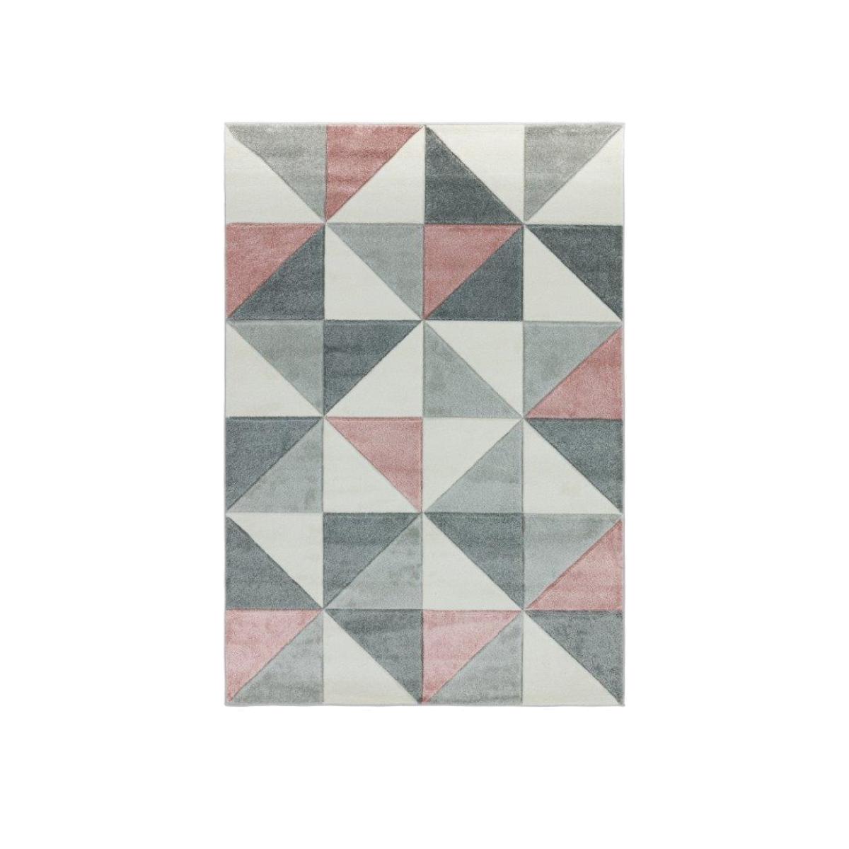 Asiatic Sketch Cubic SK05 Rug - Pink - 160x230cm, Geometric - Cream/Beige/Grey/Pink – image 1