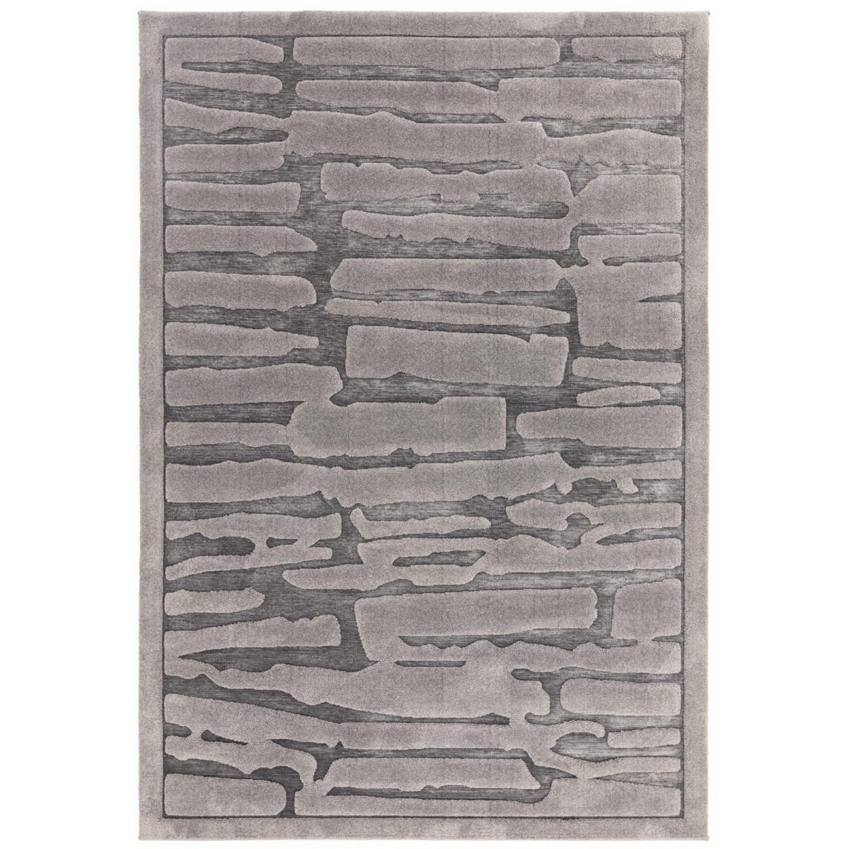 Asiatic Valley Path Geometric 3D Rug - Charcoal - 120cm x 170cm – image 2