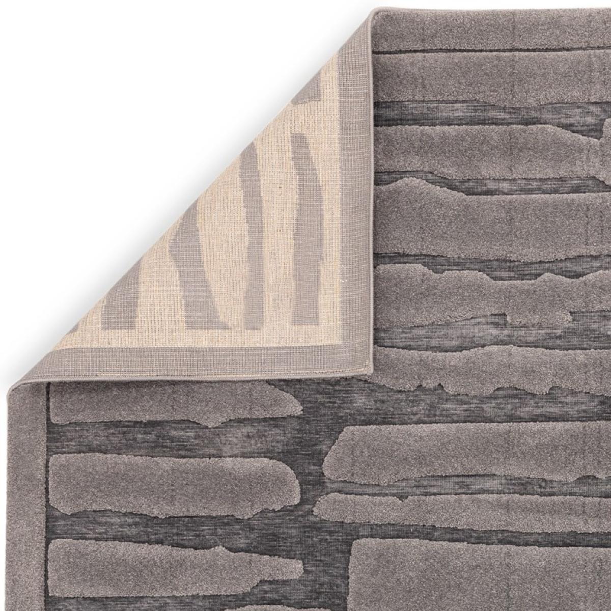Asiatic Valley Path Geometric 3D Rug - Charcoal - 120cm x 170cm – image 5