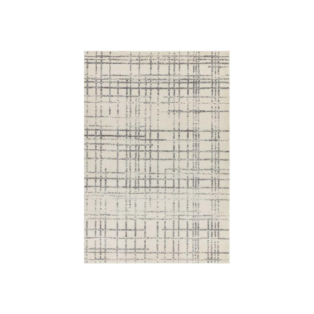 Asiatic Nova NV31 Grid Geometric Rug - Grey - 120cm x 170cm – image 1