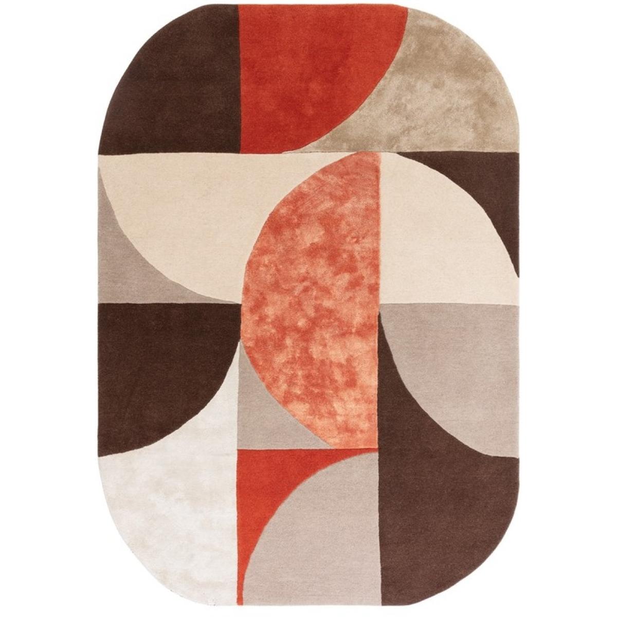 Asiatic Matrix MAX77 Oval Rug - Spice - 200cm x 300cm, Wool - Orange/Brown/Red – image 3