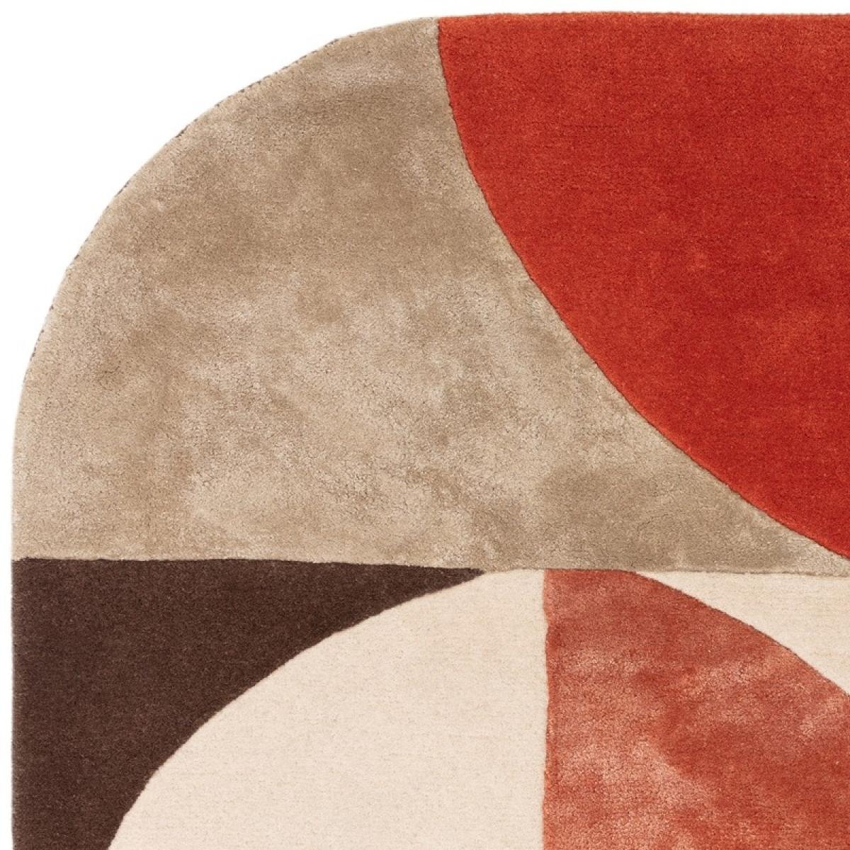 Asiatic Matrix MAX77 Oval Rug - Spice - 200cm x 300cm, Wool - Orange/Brown/Red – image 4
