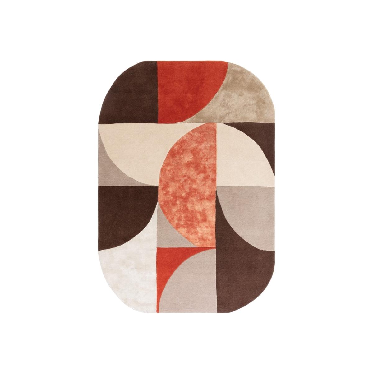 Asiatic Matrix MAX77 Oval Rug - Spice - 200cm x 300cm, Wool - Orange/Brown/Red – image 1