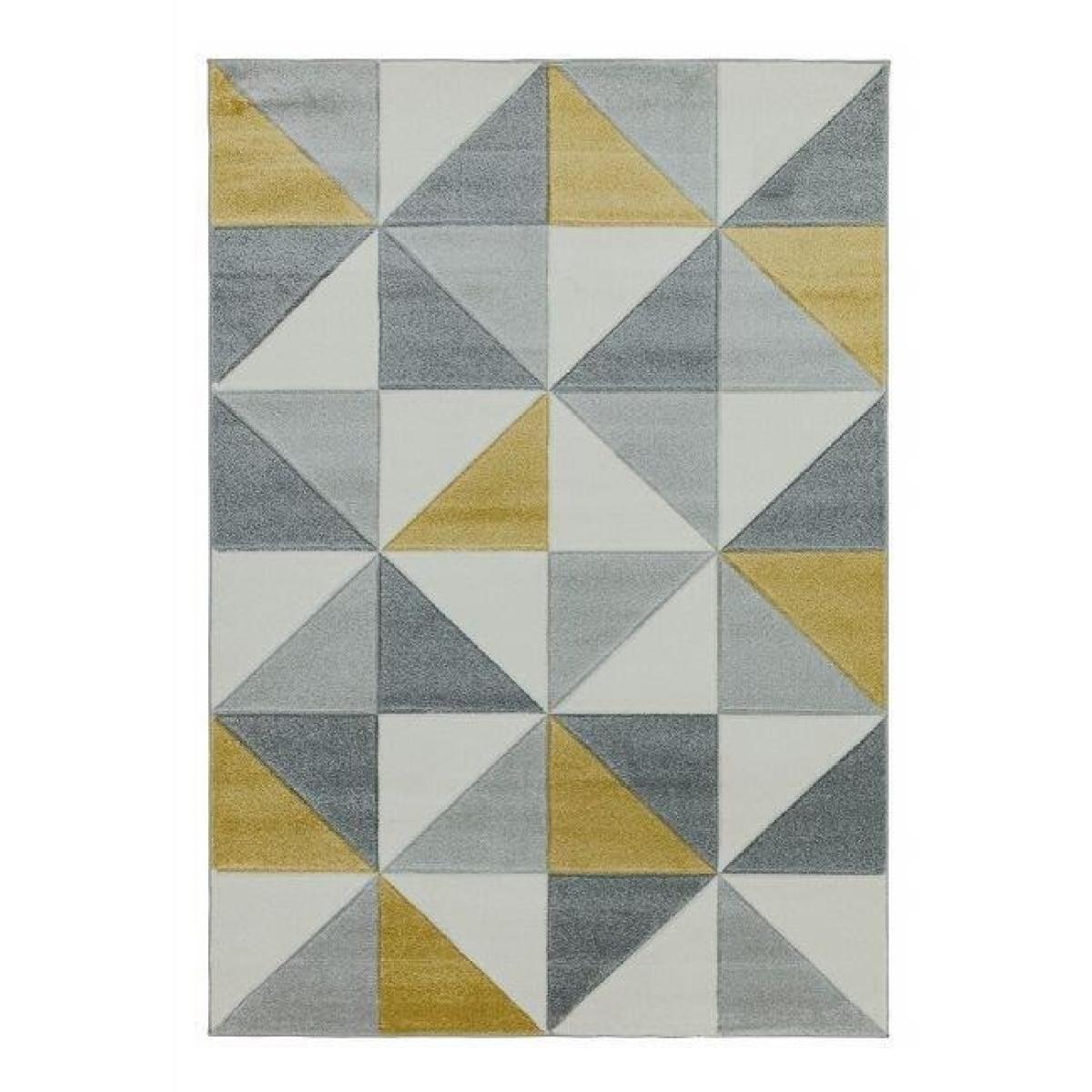 Asiatic Sketch Cubic SK06 Rug - Ochre - 200x290cm, Geometric - Grey/Cream/Beiges/Yellow – image 3