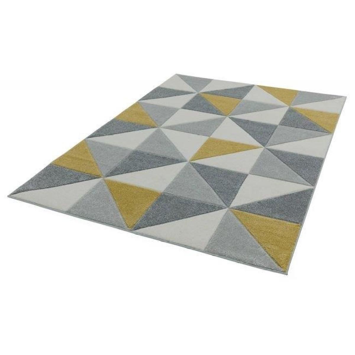 Asiatic Sketch Cubic SK06 Rug - Ochre - 200x290cm, Geometric - Grey/Cream/Beiges/Yellow – image 6