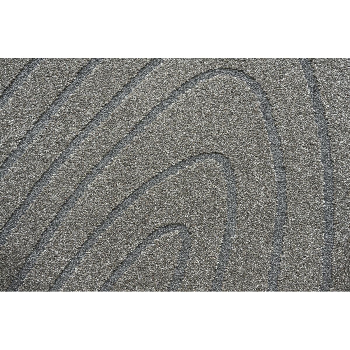 Mastercraft 041-0064/7131 Geo Soft Touch Pebble Rug - Grey - 160cm x 230cm Pebble Shape – image 3