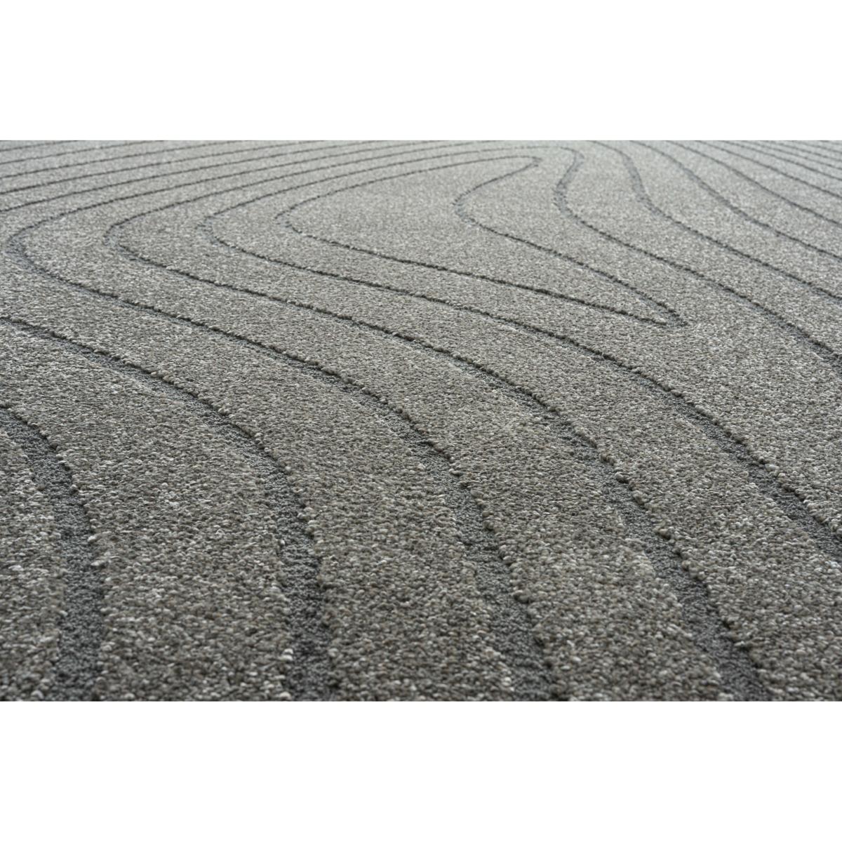 Mastercraft 041-0064/7131 Geo Soft Touch Pebble Rug - Grey - 160cm x 230cm Pebble Shape – image 4