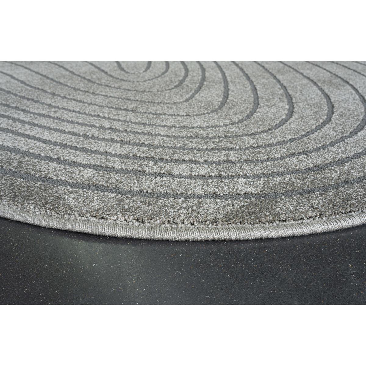 Mastercraft 041-0064/7131 Geo Soft Touch Pebble Rug - Grey - 160cm x 230cm Pebble Shape – image 6