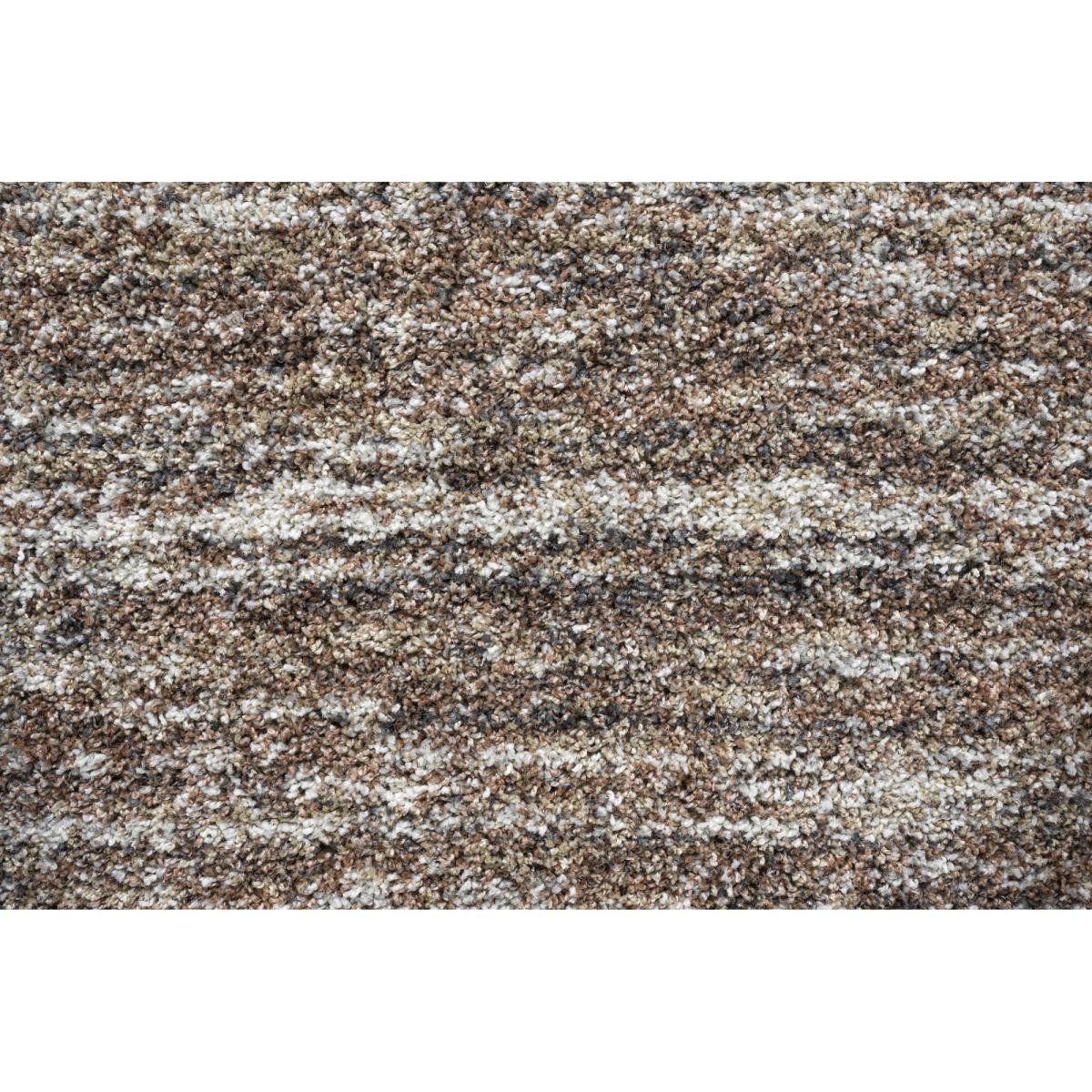 Mastercraft 023-0067/8727 Mehari Heatset Shaggy Rug - Brown Multi - 160cm x 230cm – image 3