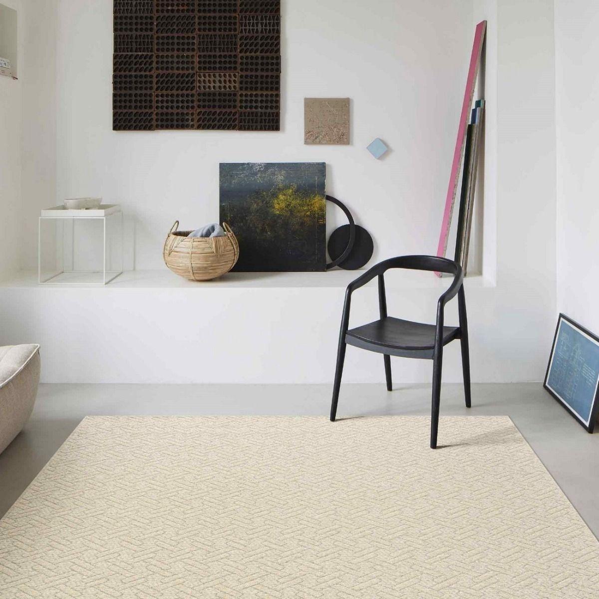 Mastercraft 99031-2012-96 Highline Wool Flatweave Rug - Natural - 80cm x 150cm – image 8