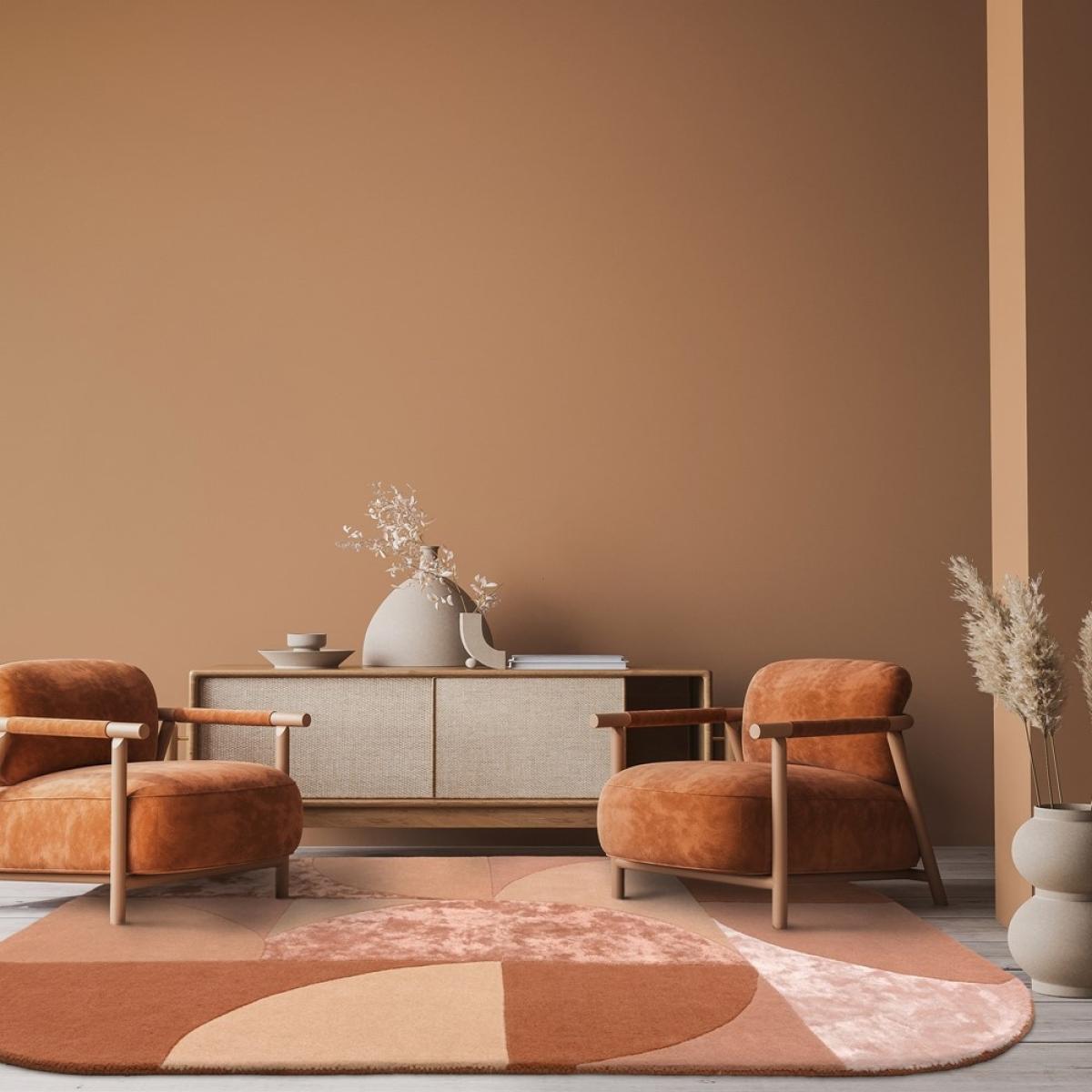 Asiatic Matrix MAX78 Oval Rug - Earth - 160cm x 230cm, Wool - Brown – image 2