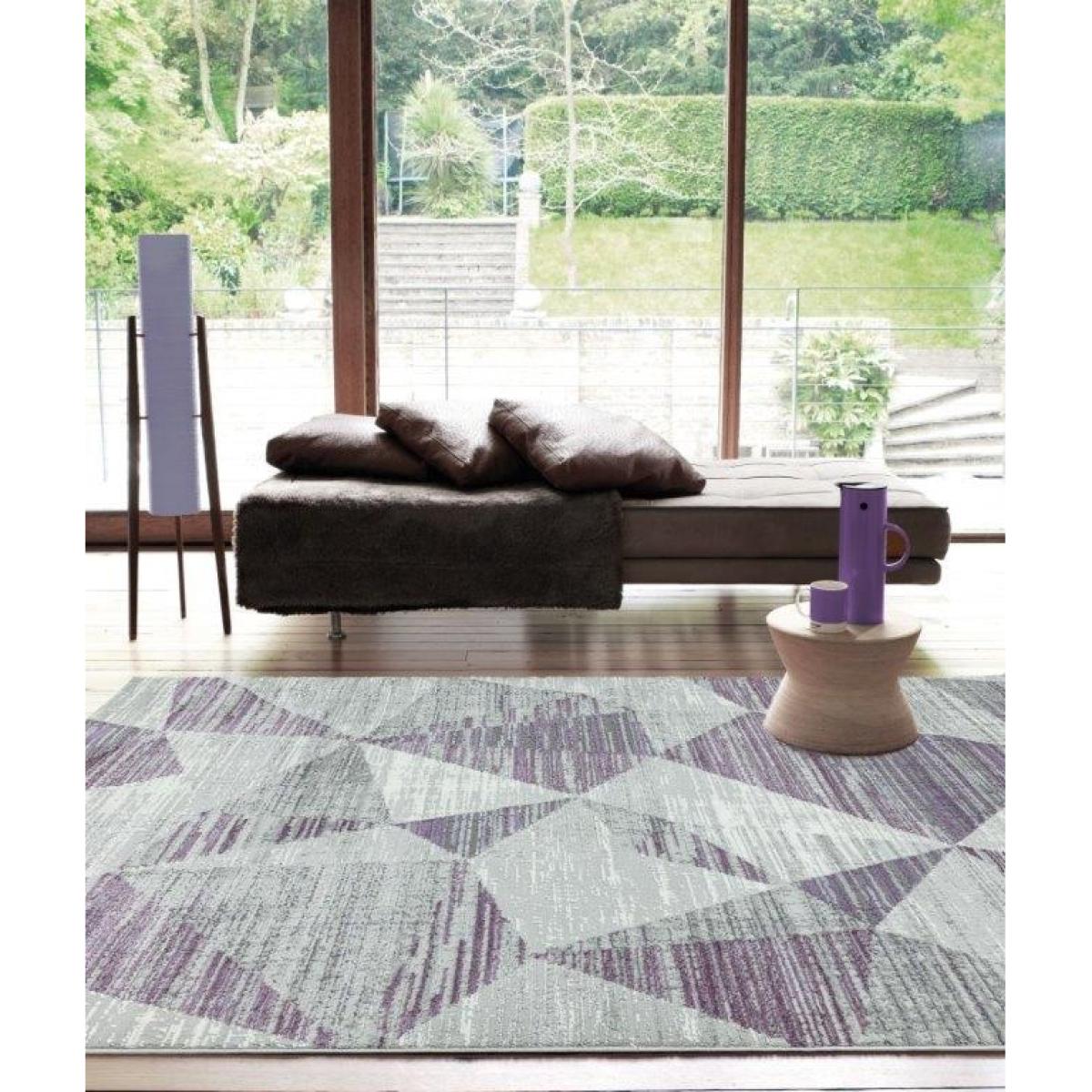 Asiatic Orion Blocks OR13 Rug - Heather - 120x170cm, Geometric - Purple/Silver – image 2