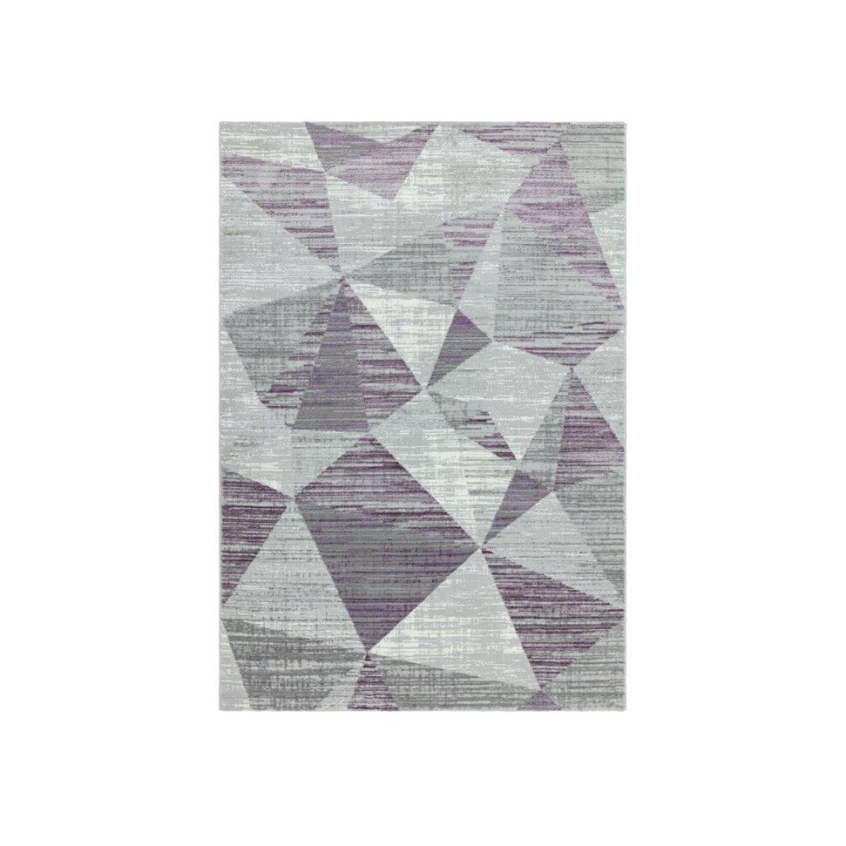 Asiatic Orion Blocks OR13 Rug - Heather - 120x170cm, Geometric - Purple/Silver – image 1