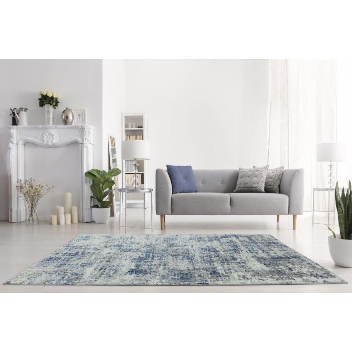 Asiatic Orion Abstract OR04 Rug -Blue - 120x170cm, Geometric - Blue/Silver – image 2