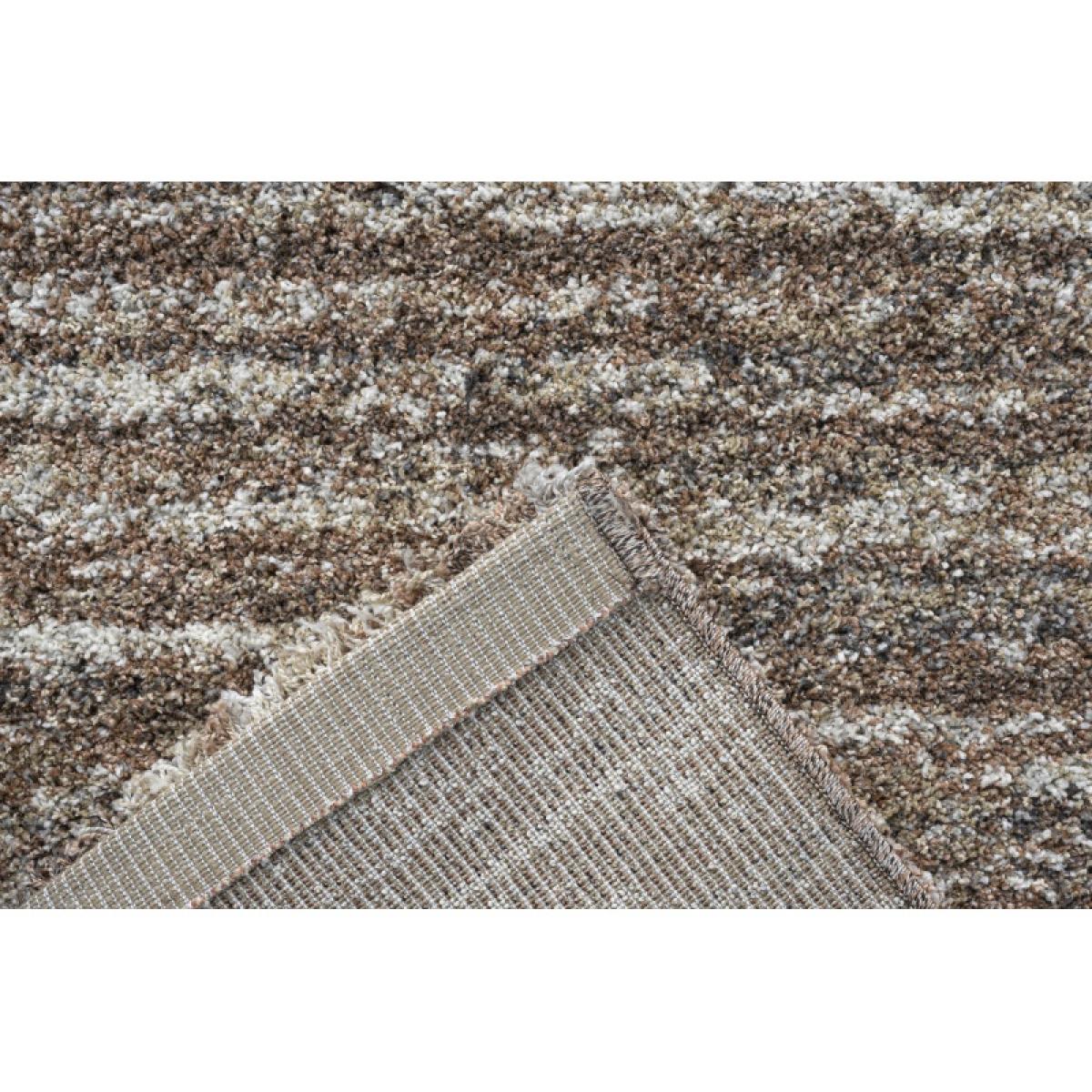 Mastercraft 023-0067/8727 Mehari Heatset Shaggy Rug - Brown Multi - 240cm x 300cm – image 11
