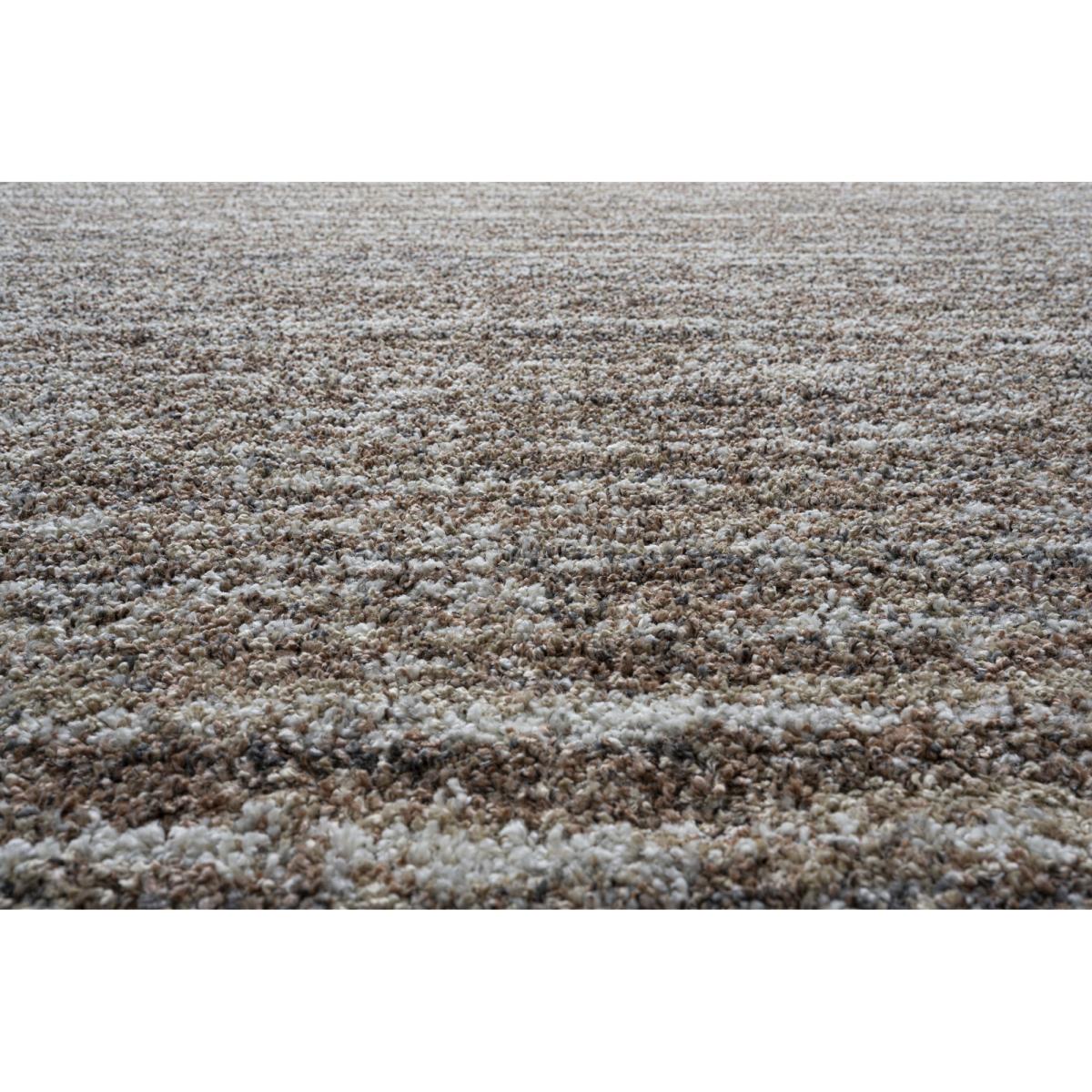 Mastercraft 023-0067/8727 Mehari Heatset Shaggy Rug - Brown Multi - 240cm x 300cm – image 3