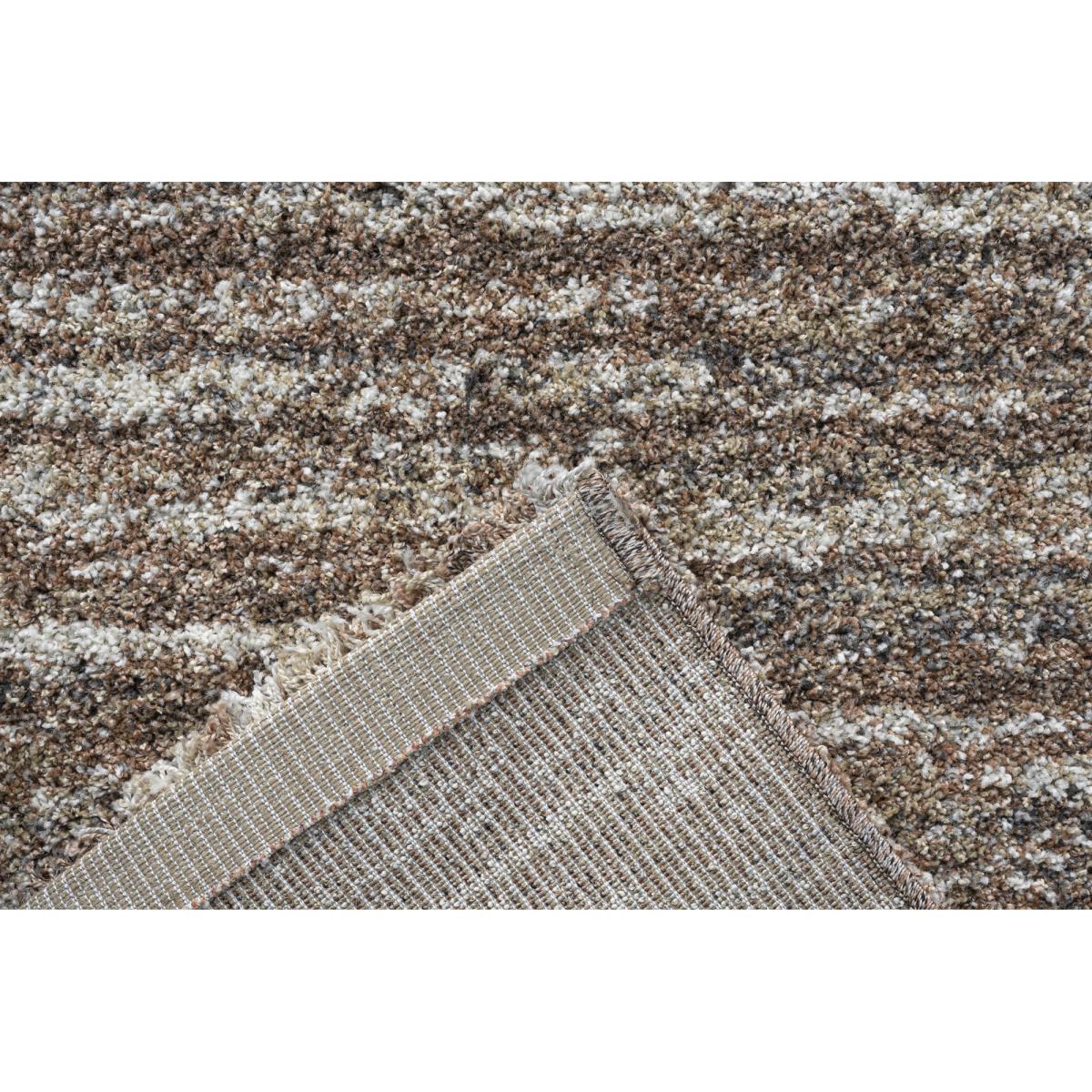 Mastercraft 023-0067/8727 Mehari Heatset Shaggy Rug - Brown Multi - 240cm x 300cm – image 6