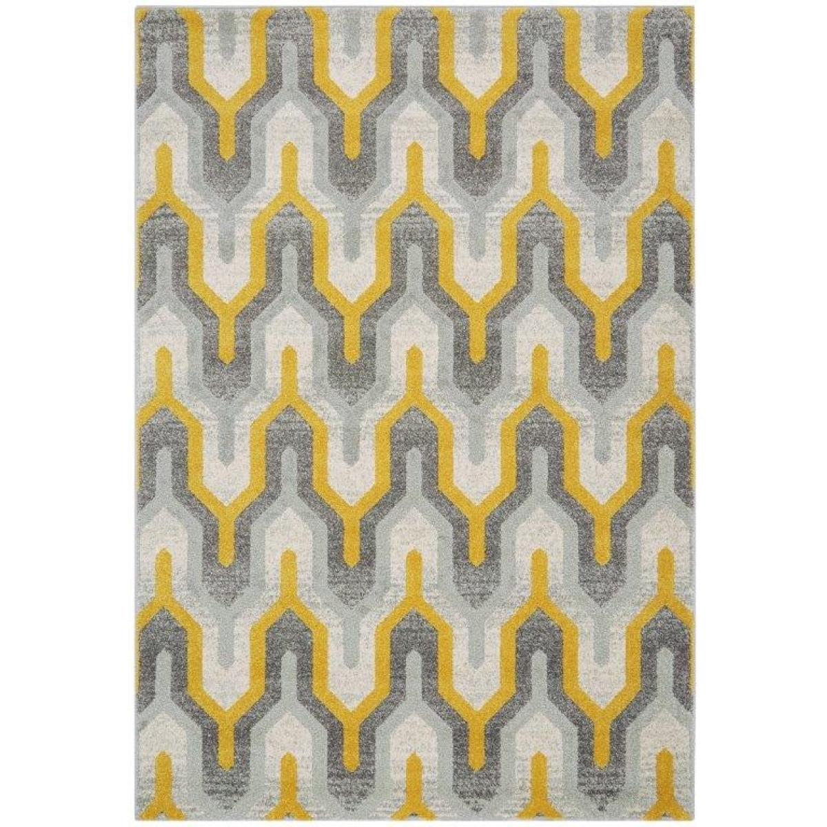 Asiatic Nova Rug Geo Yellow - 200x290cm - Grey/Yellow – image 3