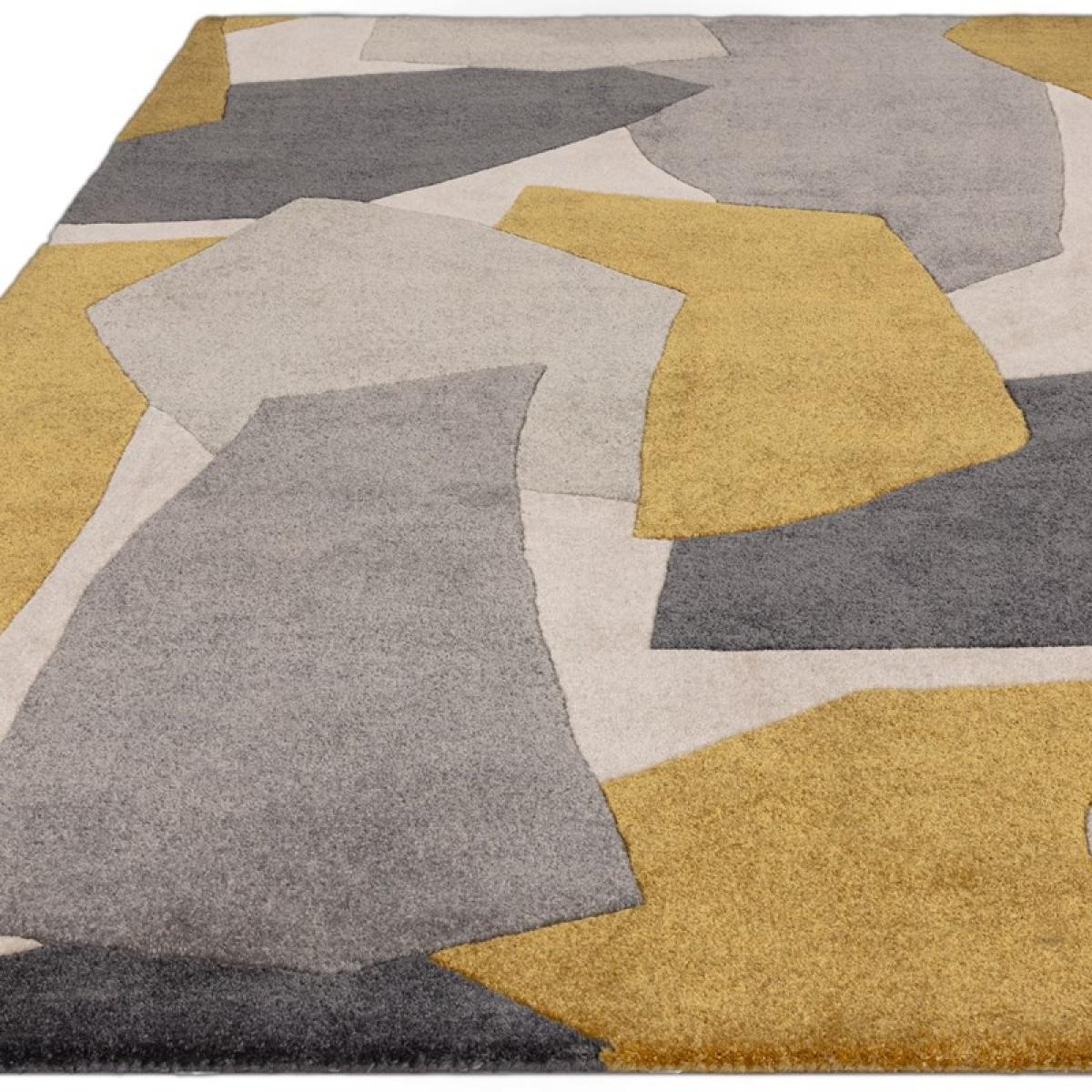Asiatic Romy 10 Elements Geometric Rug - Ochre - 120cm x 170cm – image 3