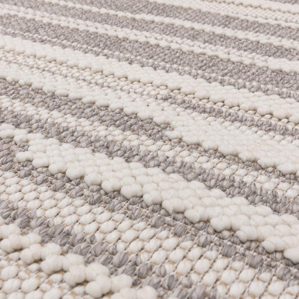 Asiatic Camber Stripe Modern Textured Rug - Grey - 80cm x 150cm – image 4