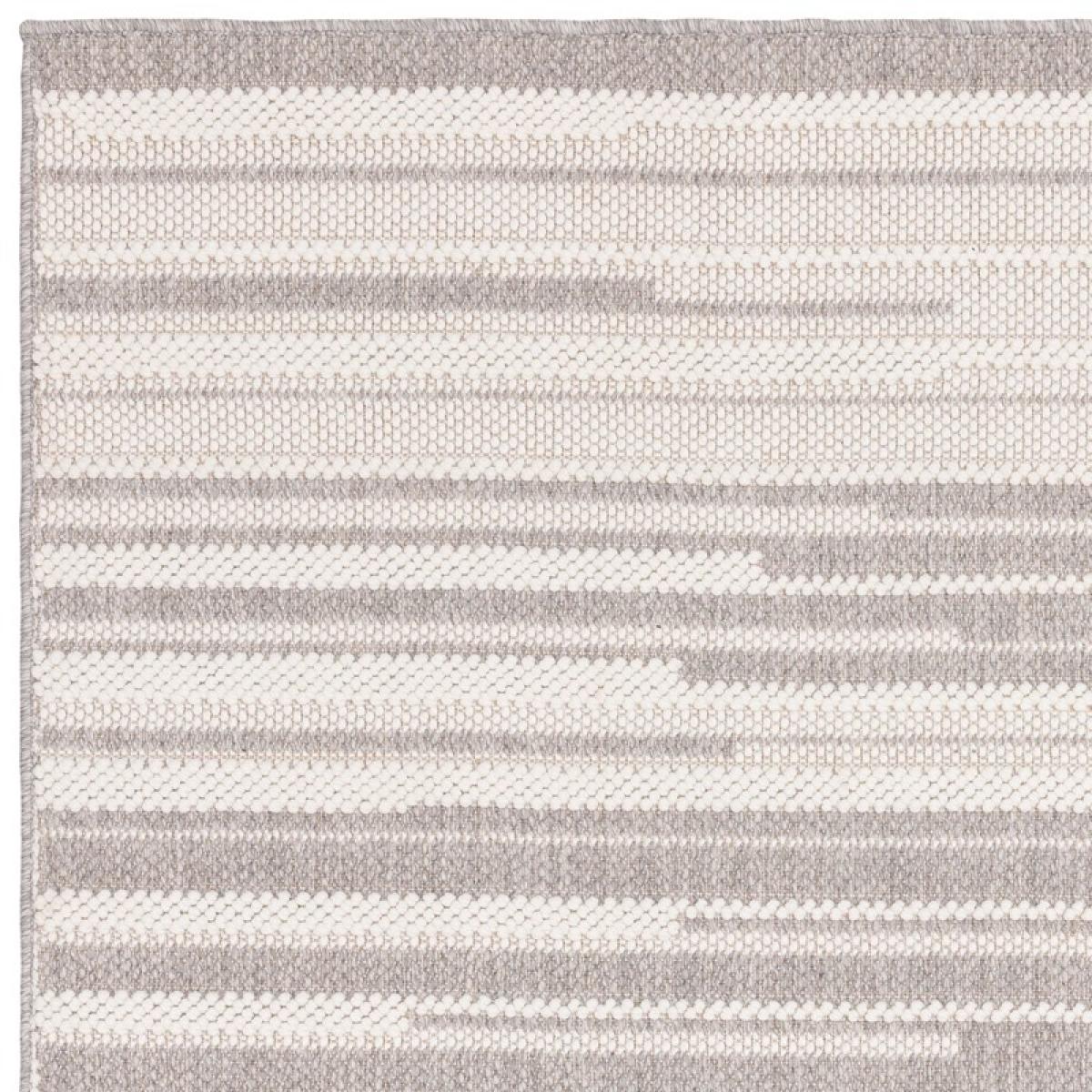Asiatic Camber Stripe Modern Textured Rug - Grey - 80cm x 150cm – image 5