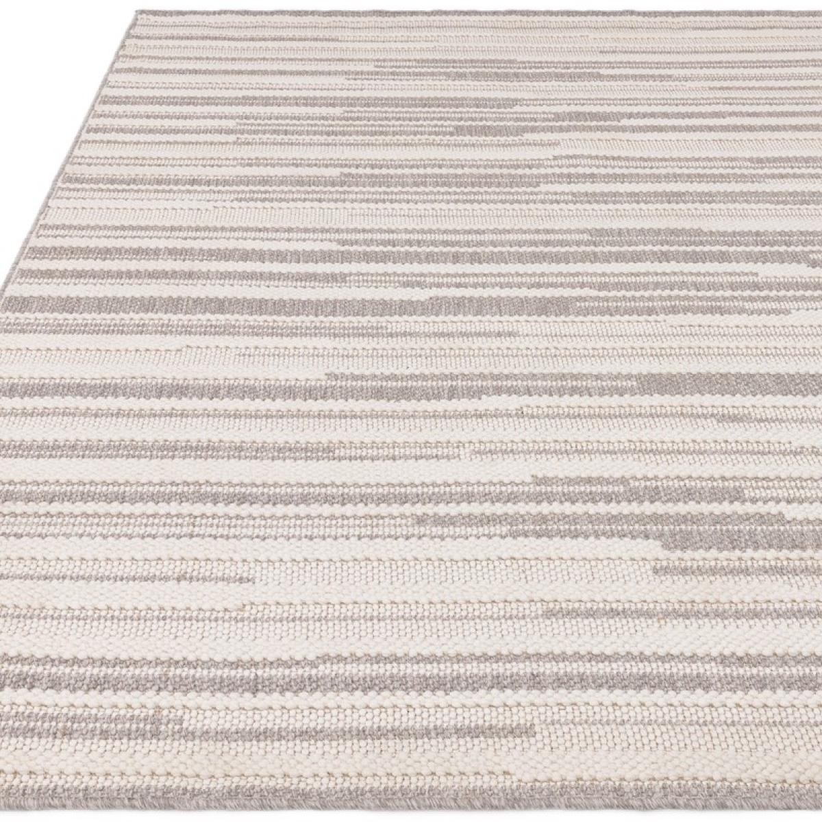 Asiatic Camber Stripe Modern Textured Rug - Grey - 80cm x 150cm – image 6