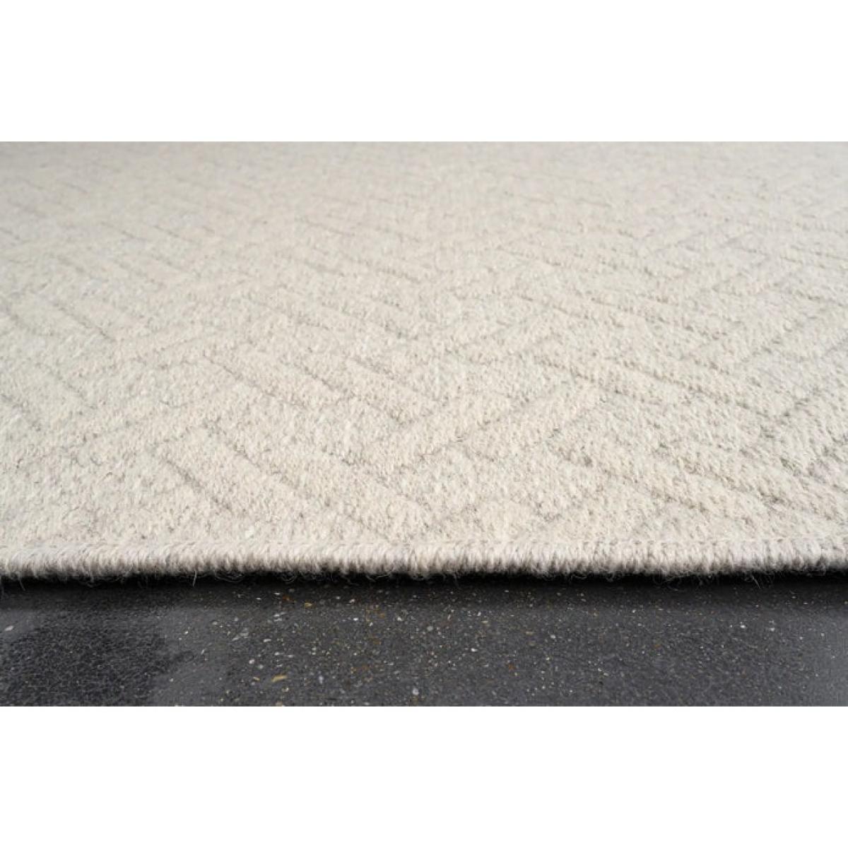 Mastercraft 99031-6015-96 Highline Wool Flatweave Rug - Cream - 160cm x 230cm – image 7