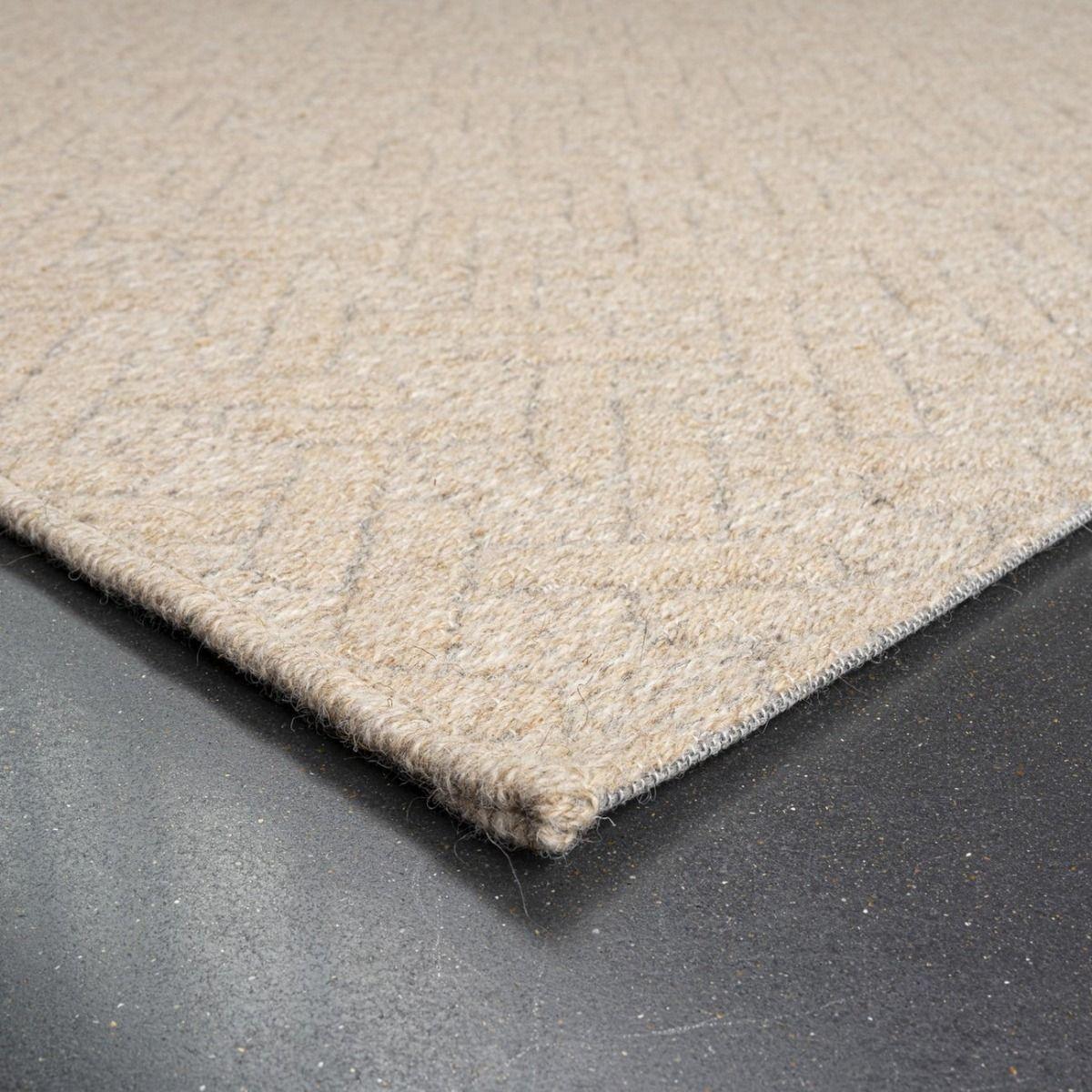 Mastercraft 99031-2012-96 Highline Wool Flatweave Rug - Natural - 140cm x 200cm – image 4