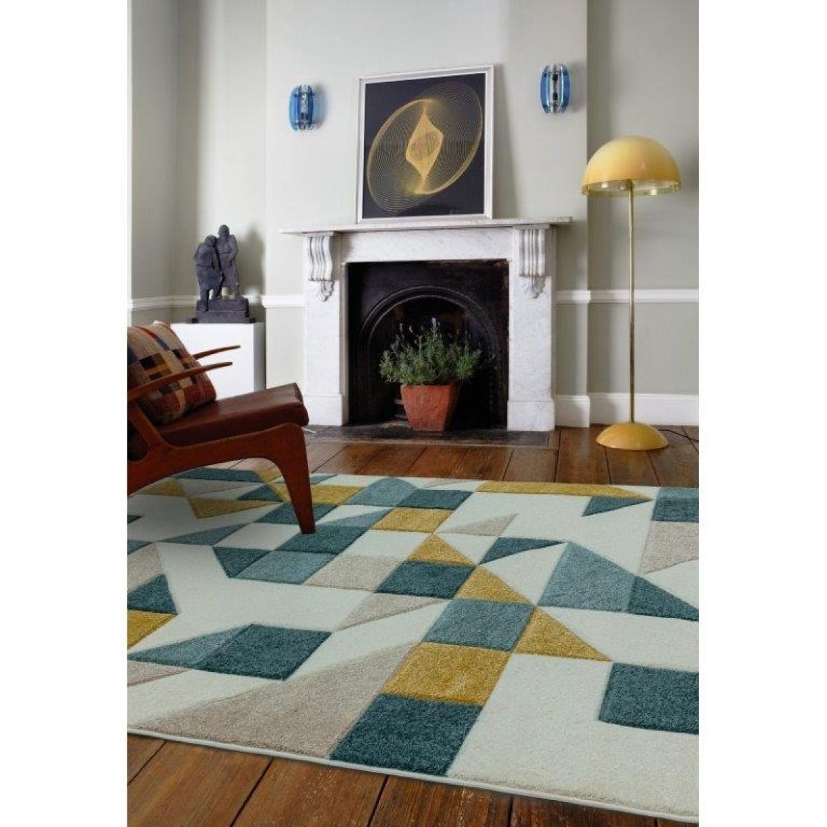 Asiatic Sketch Shapes SK03 Rug - Green - 200x290cm, Geometric - Cream/Beiges/Green/Yellow – image 2