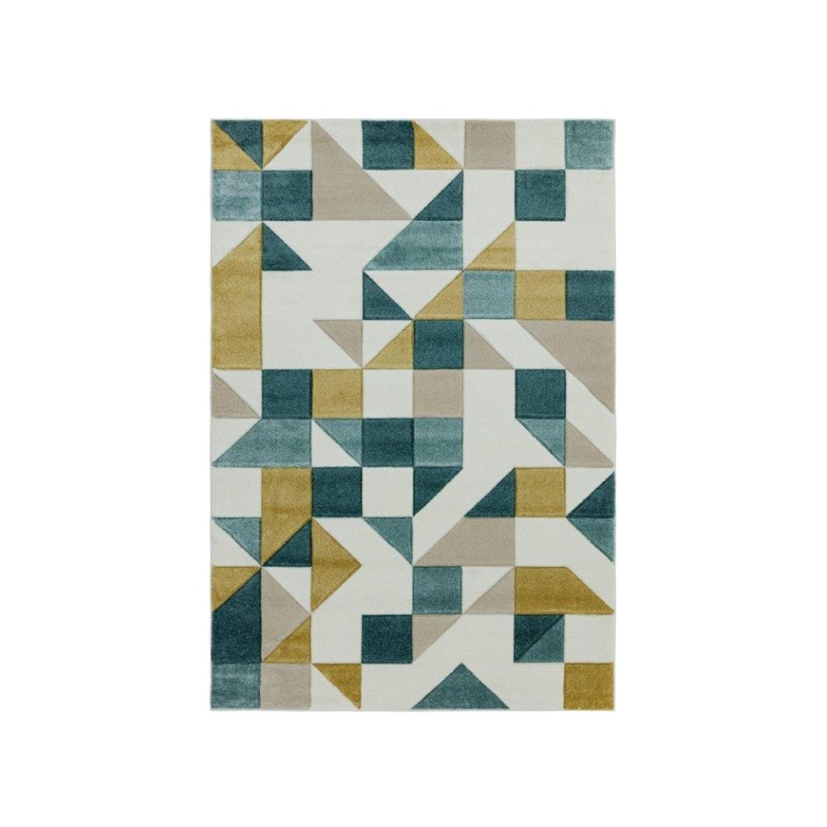 Asiatic Sketch Shapes SK03 Rug - Green - 200x290cm, Geometric - Cream/Beiges/Green/Yellow – image 1