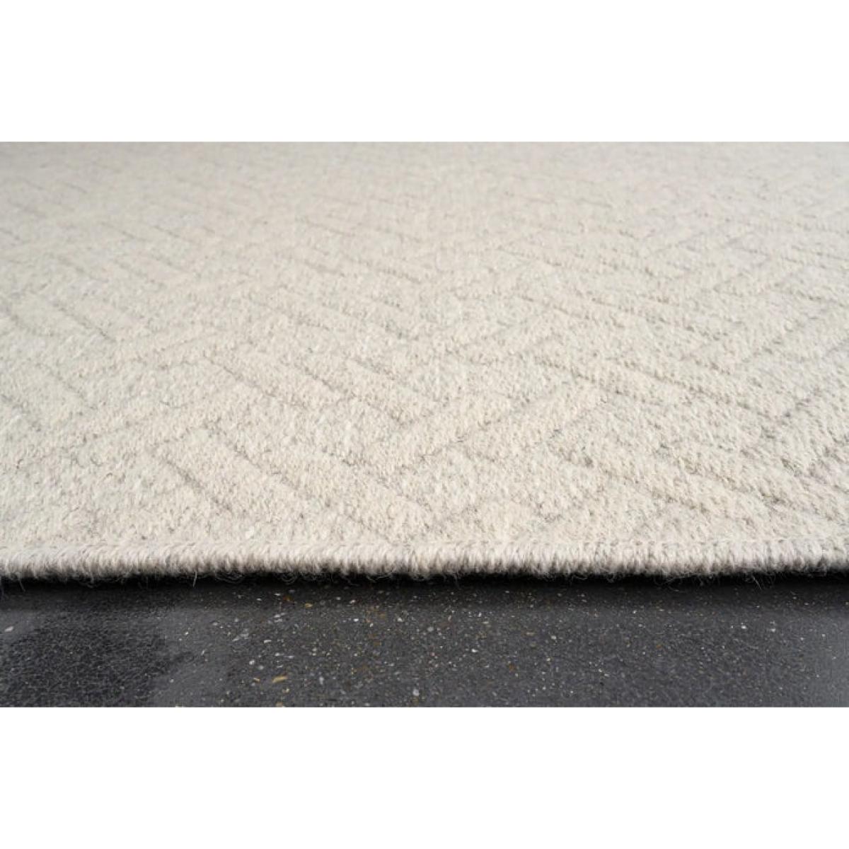 Mastercraft 99031-6015-96 Highline Wool Flatweave Rug - Cream - 80cm x 150cm – image 3