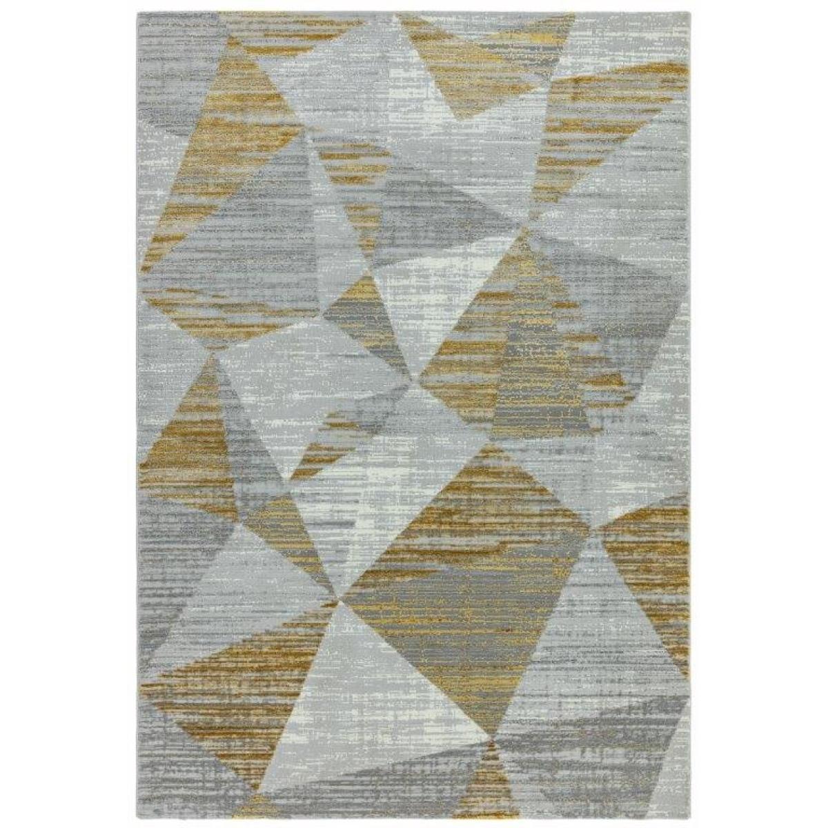Asiatic Orion Blocks OR12 Rug - Yellow - 160x230cm, Geometric - Silver/Yellow – image 3