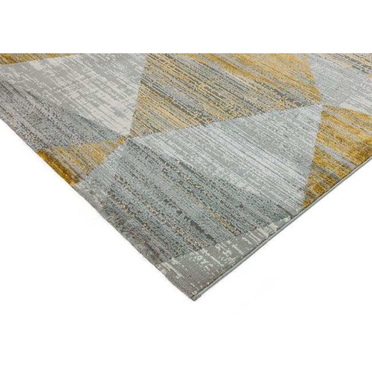 Asiatic Orion Blocks OR12 Rug - Yellow - 160x230cm, Geometric - Silver/Yellow – image 5