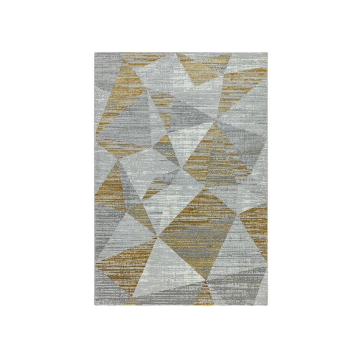 Asiatic Orion Blocks OR12 Rug - Yellow - 160x230cm, Geometric - Silver/Yellow – image 1