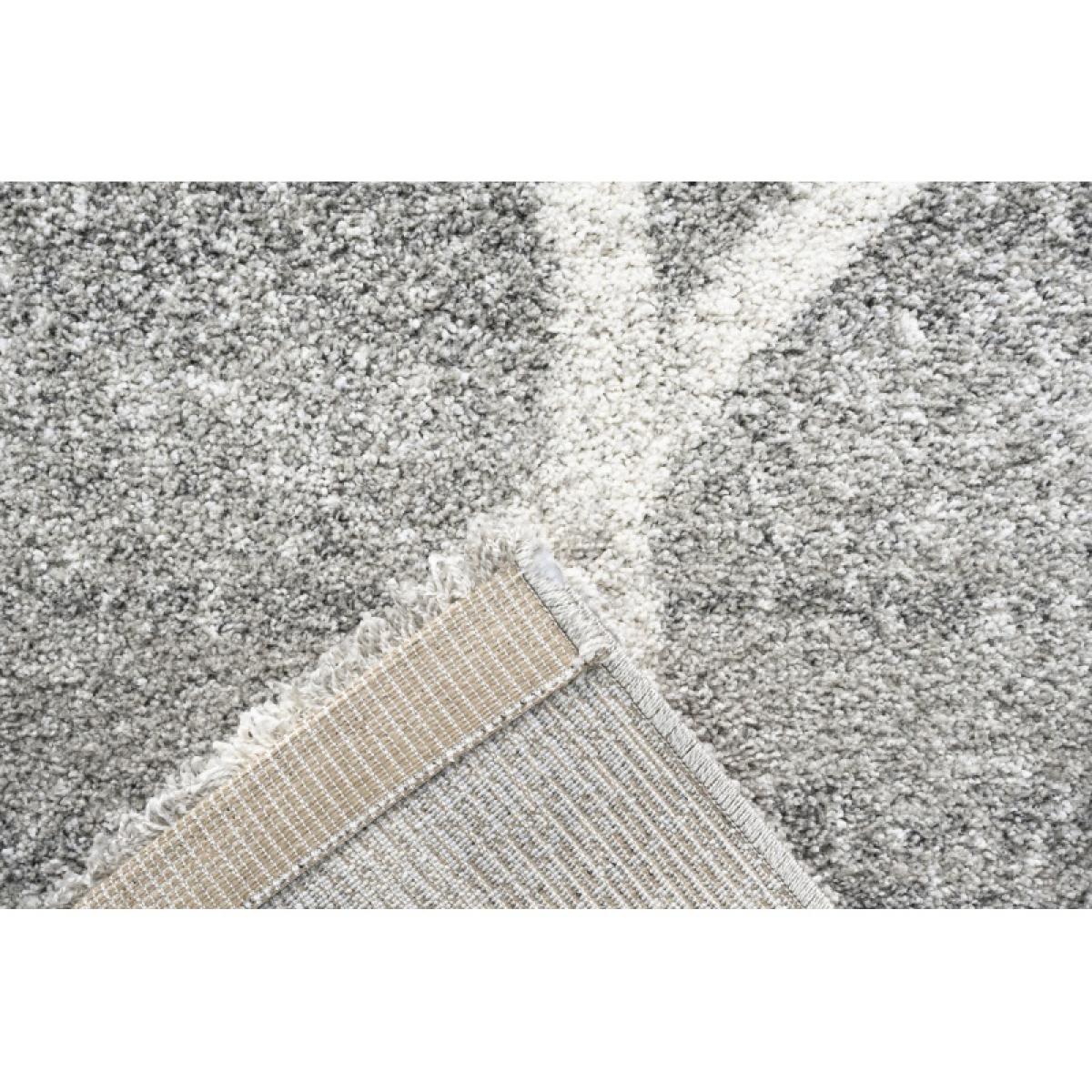 Mastercraft 023-0411/5262 Mehari Heatset Shaggy Rug - Light Grey - 200cm x 290cm – image 9