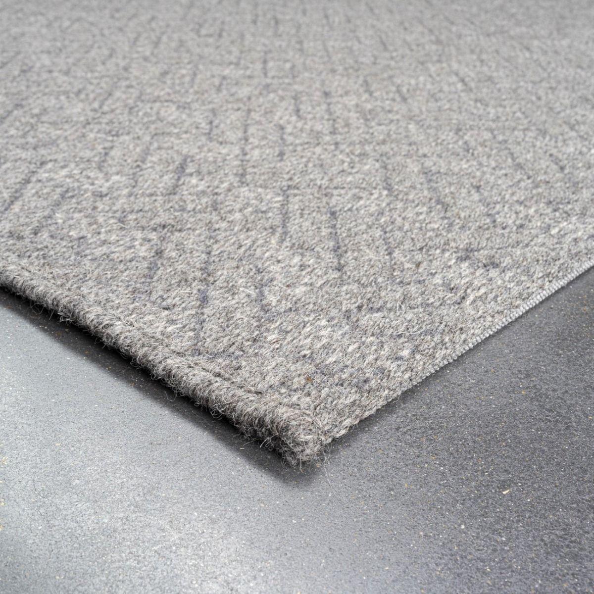 Mastercraft 99031-3030-99 Highline Wool Flatweave Rug - Grey - 240cm x 330cm – image 4