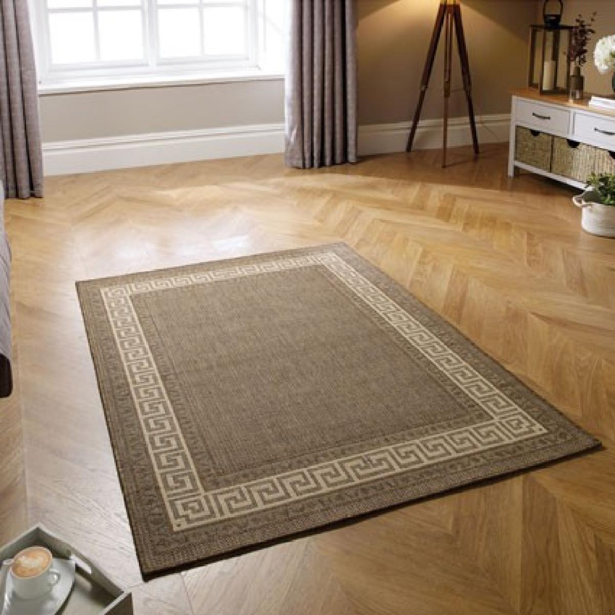 Oriental Weavers Greek Key Flatweave Brown Rug – image 4