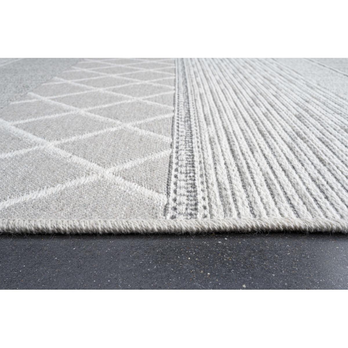 Mastercraft 99052-3037-96 Highline Wool Flatweave Rug - Grey - 200cm x 290cm – image 8