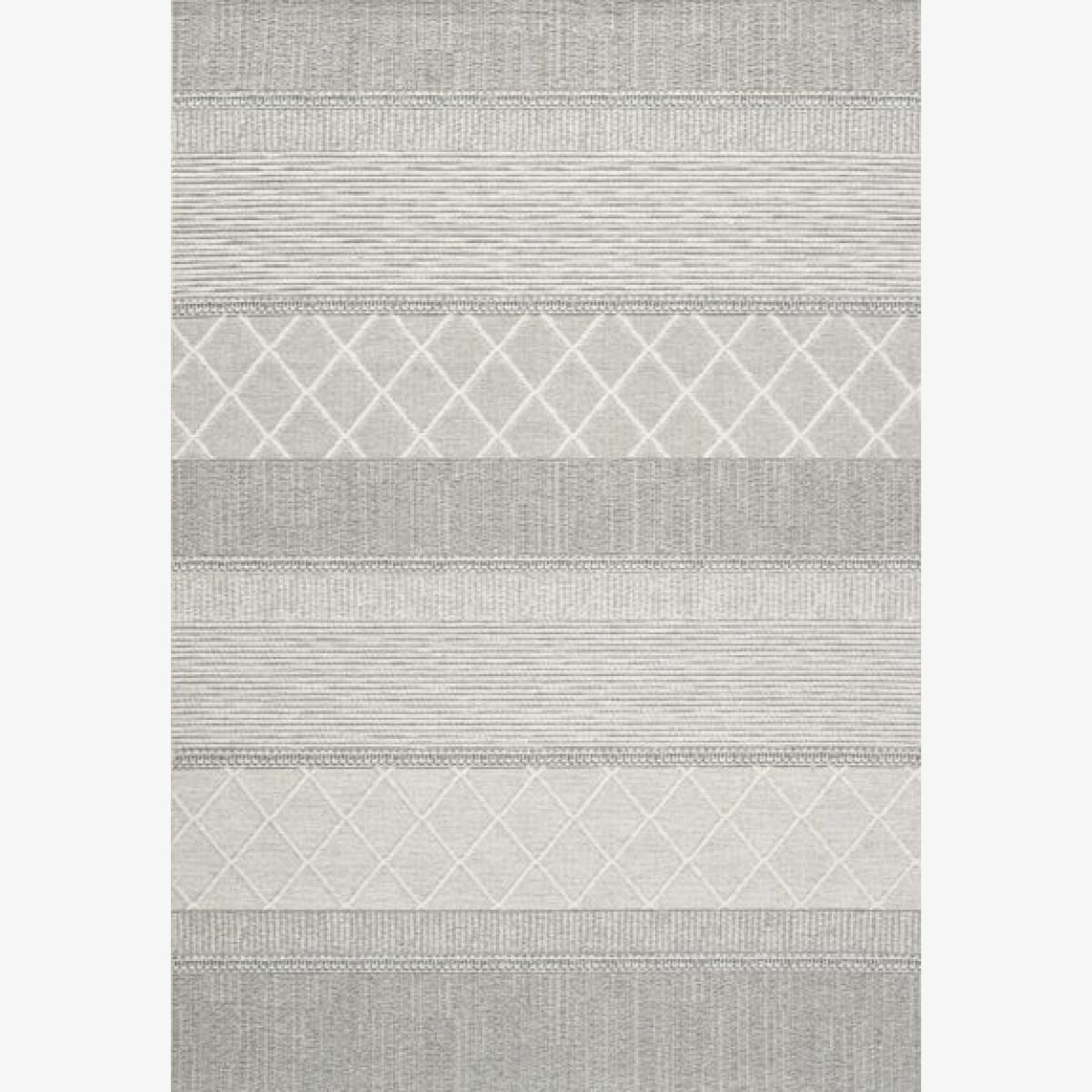 Mastercraft 99052-3037-96 Highline Wool Flatweave Rug - Grey - 200cm x 290cm – image 1