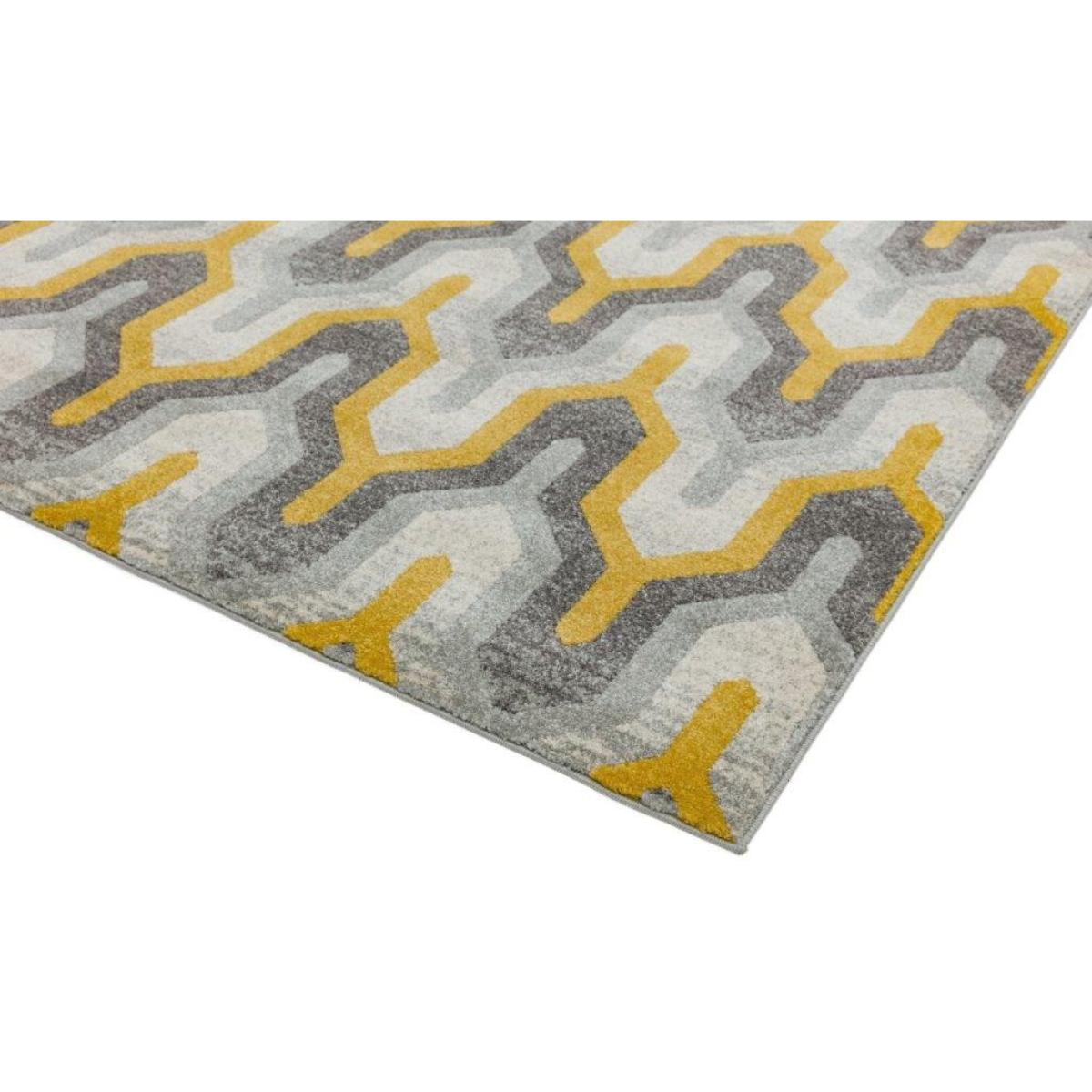 Asiatic Nova Rug Geo Yellow - 160x230cm - Grey/Yellow – image 4