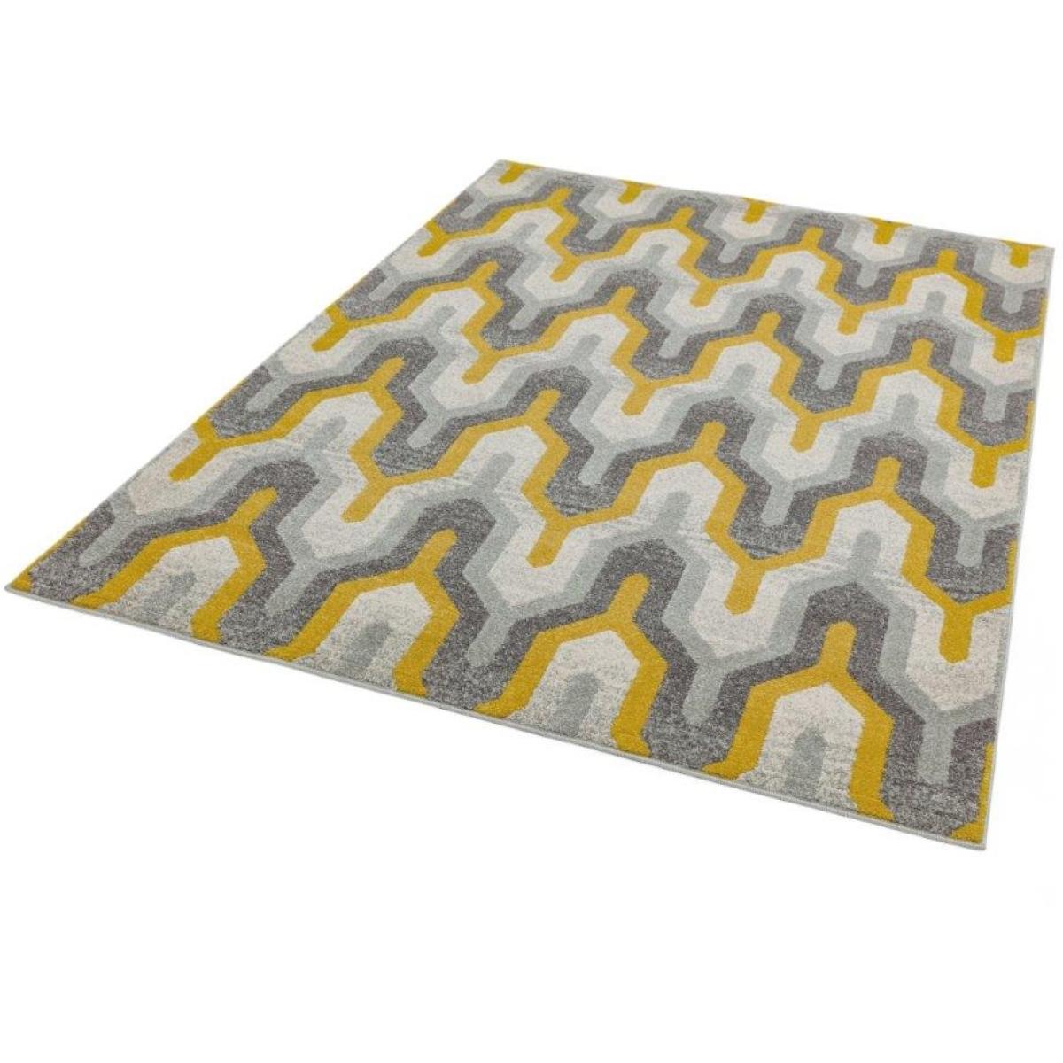 Asiatic Nova Rug Geo Yellow - 160x230cm - Grey/Yellow – image 6